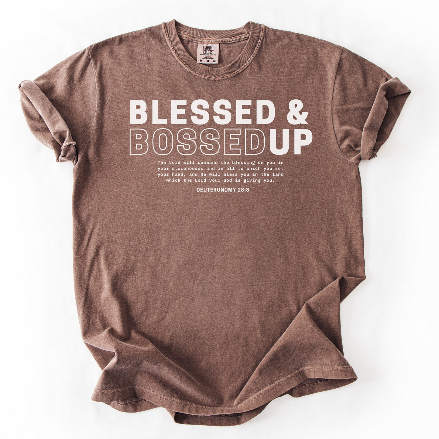 Blessed & Bossed Up – Faith-Based Entrepreneur T-Shirt