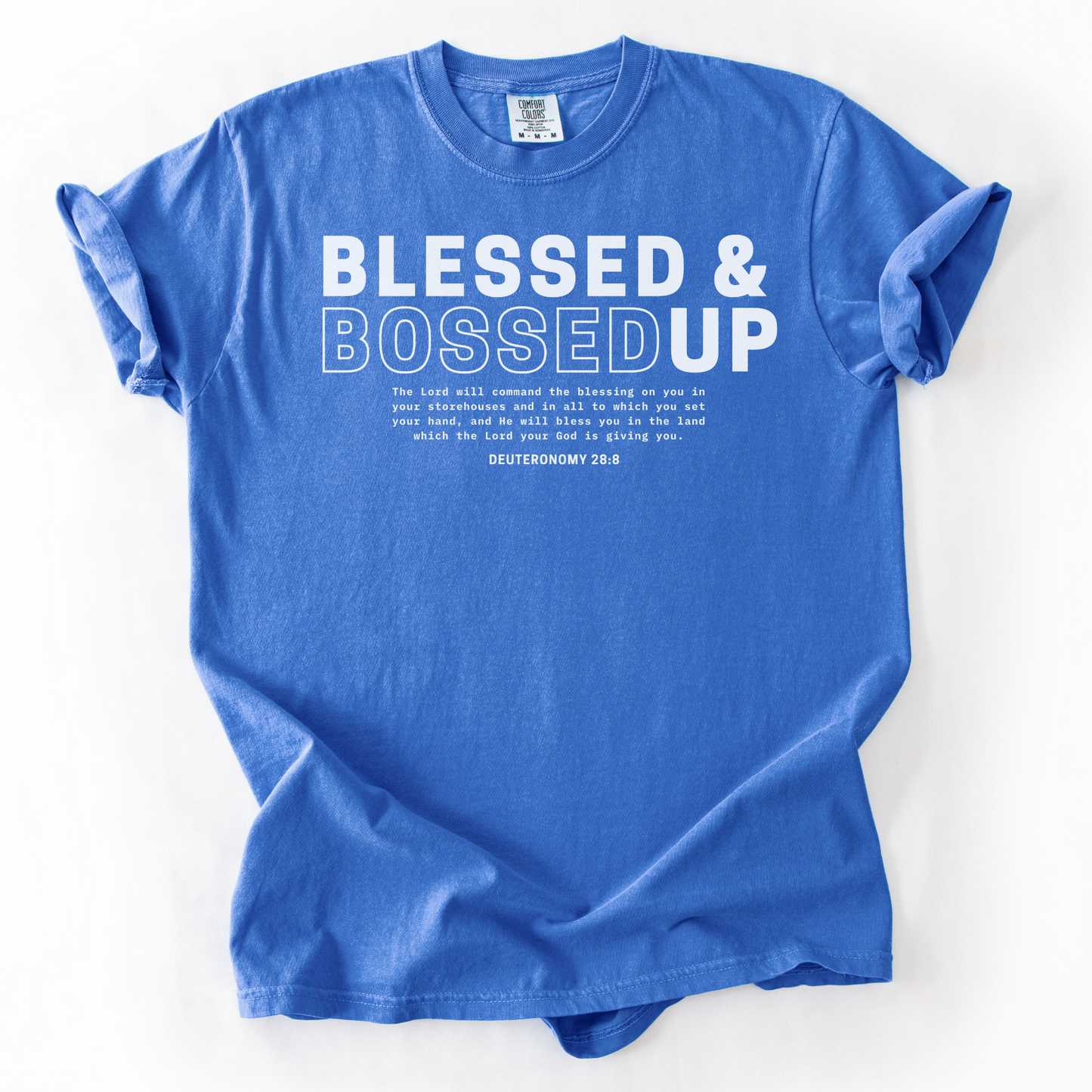 Blessed & Bossed Up – Faith-Based Entrepreneur T-Shirt