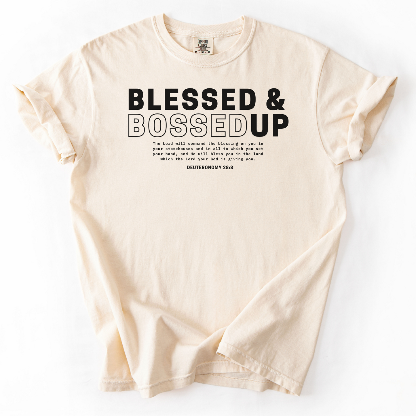 Blessed & Bossed Up – Faith-Based Entrepreneur T-Shirt