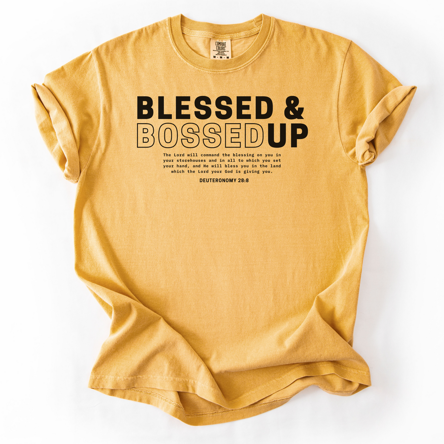 Blessed & Bossed Up – Faith-Based Entrepreneur T-Shirt