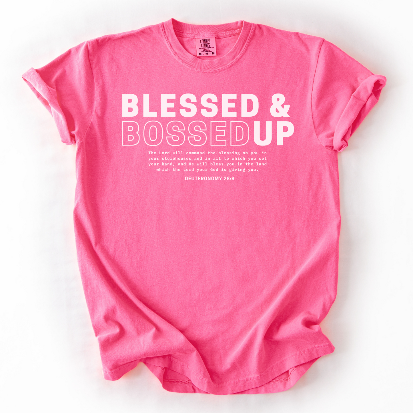 Blessed & Bossed Up – Faith-Based Entrepreneur T-Shirt