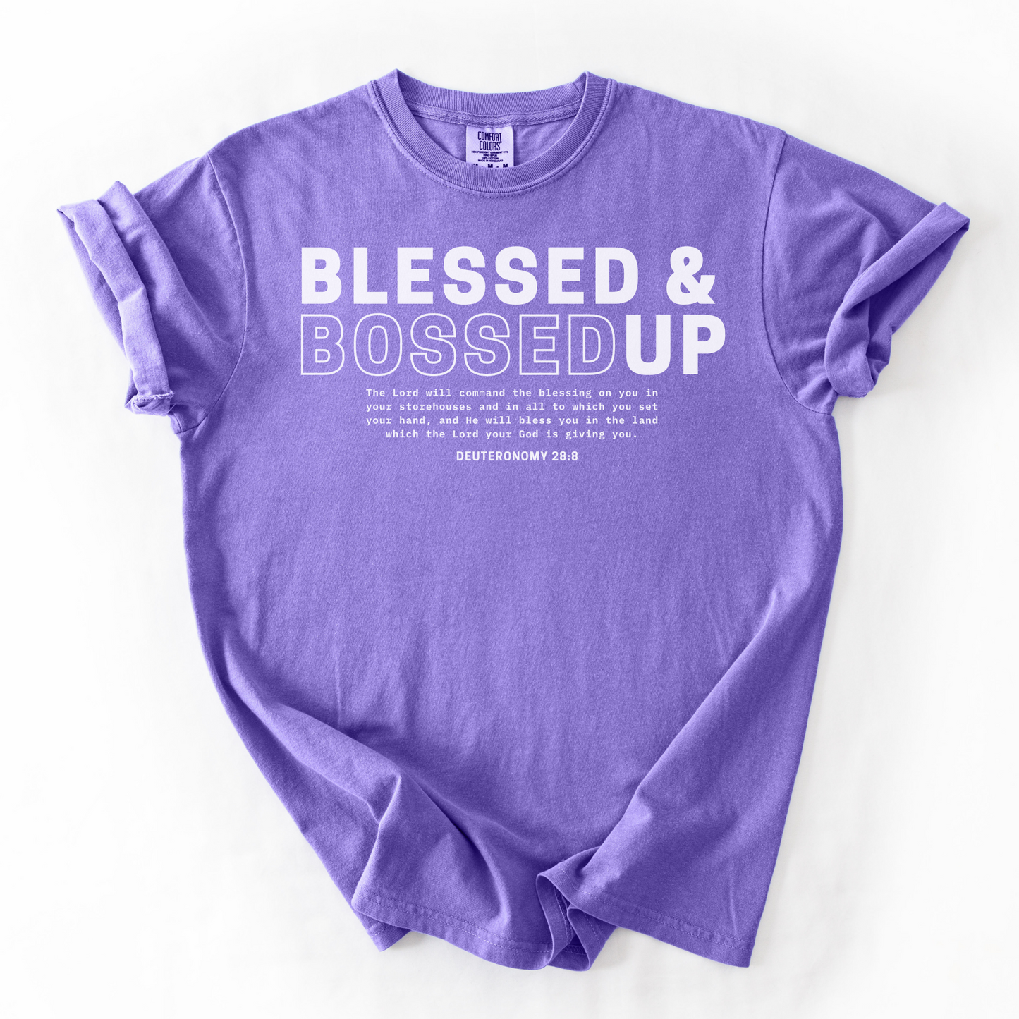 Blessed & Bossed Up – Faith-Based Entrepreneur T-Shirt