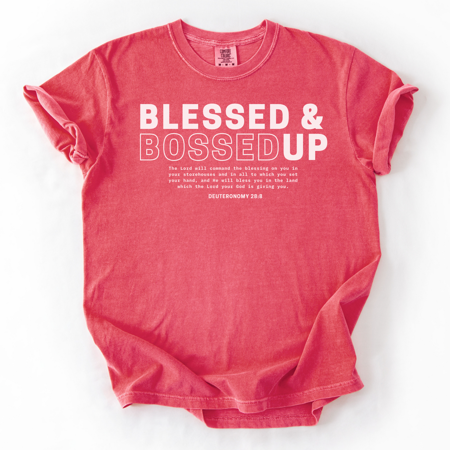 Blessed & Bossed Up – Faith-Based Entrepreneur T-Shirt