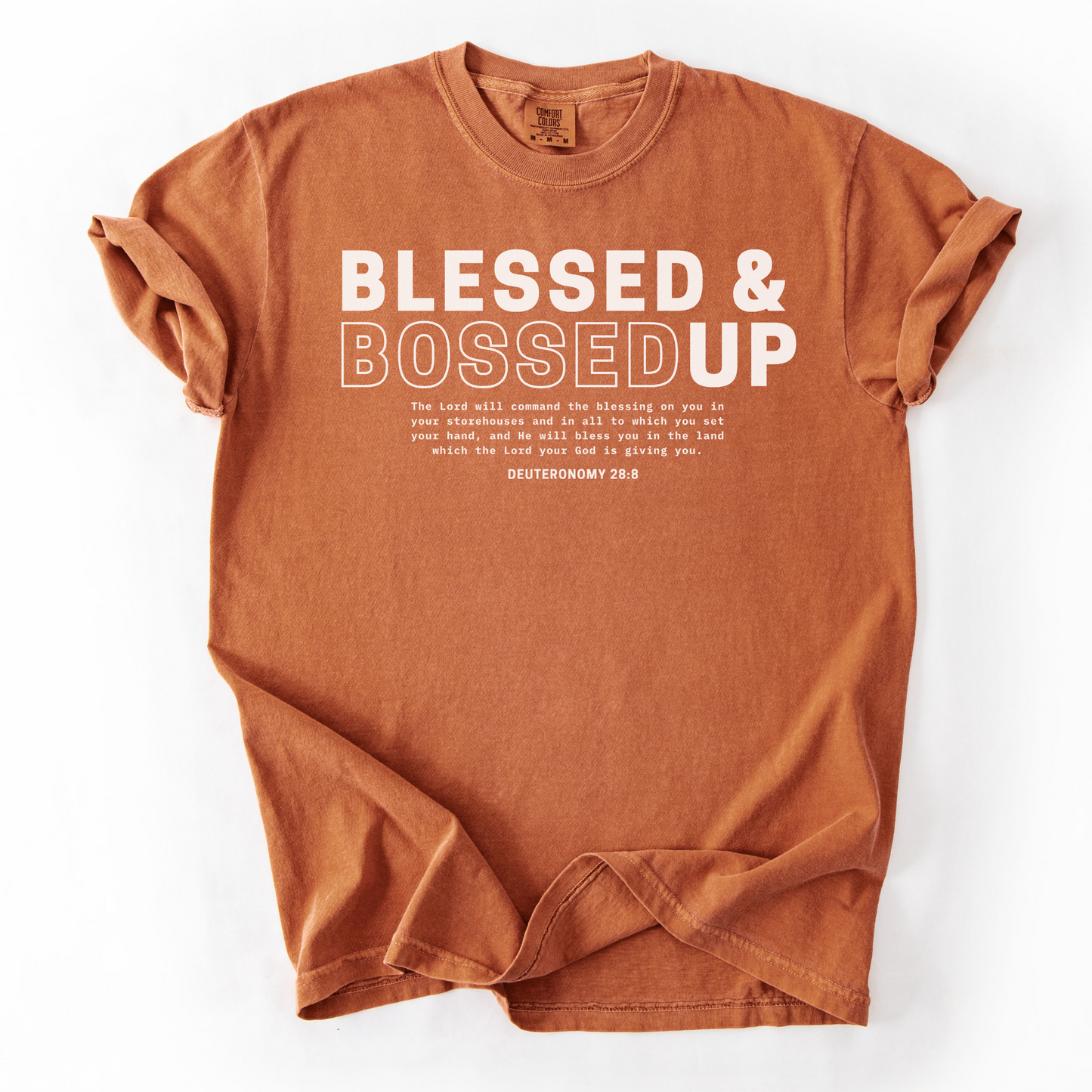 Blessed & Bossed Up – Faith-Based Entrepreneur T-Shirt