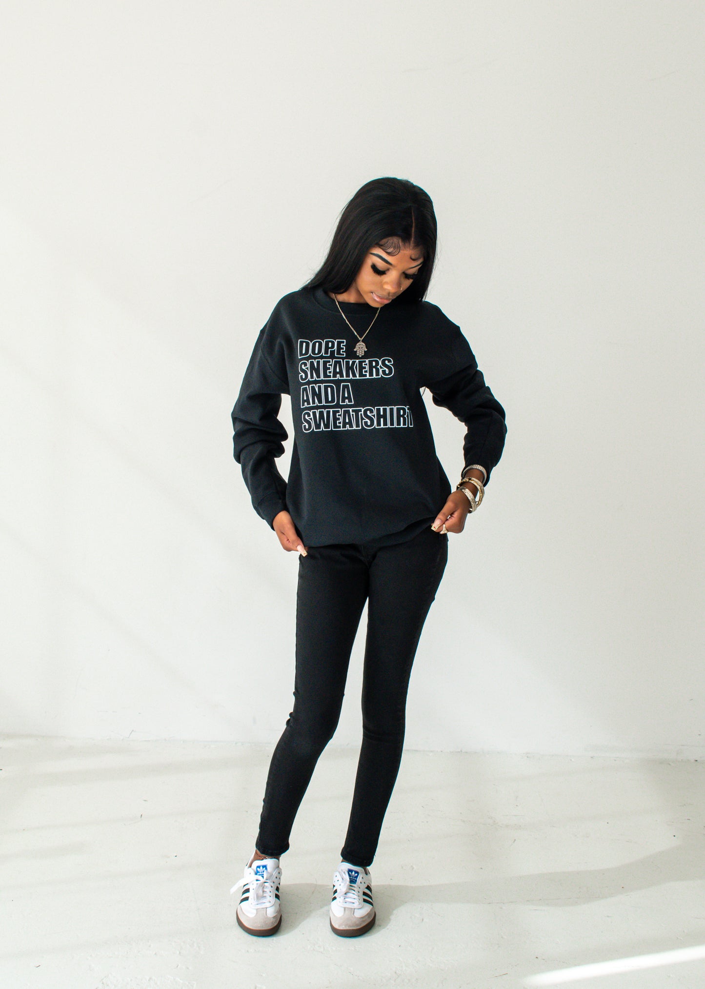 Dope Sneakers and a Sweatshirt - Outline Sweatshirt