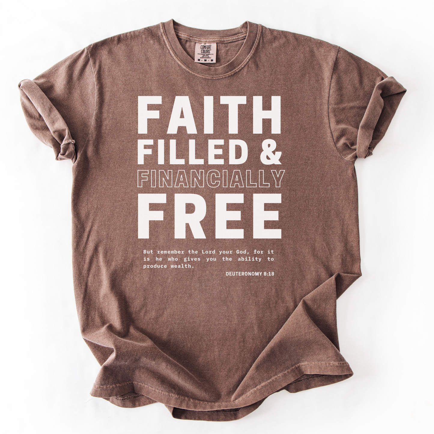 Faith-Filled & Financially Free – Faith-Based Entrepreneur T-Shirt