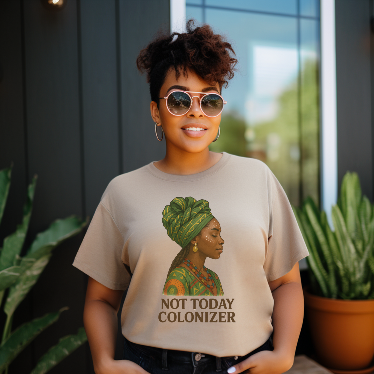 Not Today Colonizer – T Shirt
