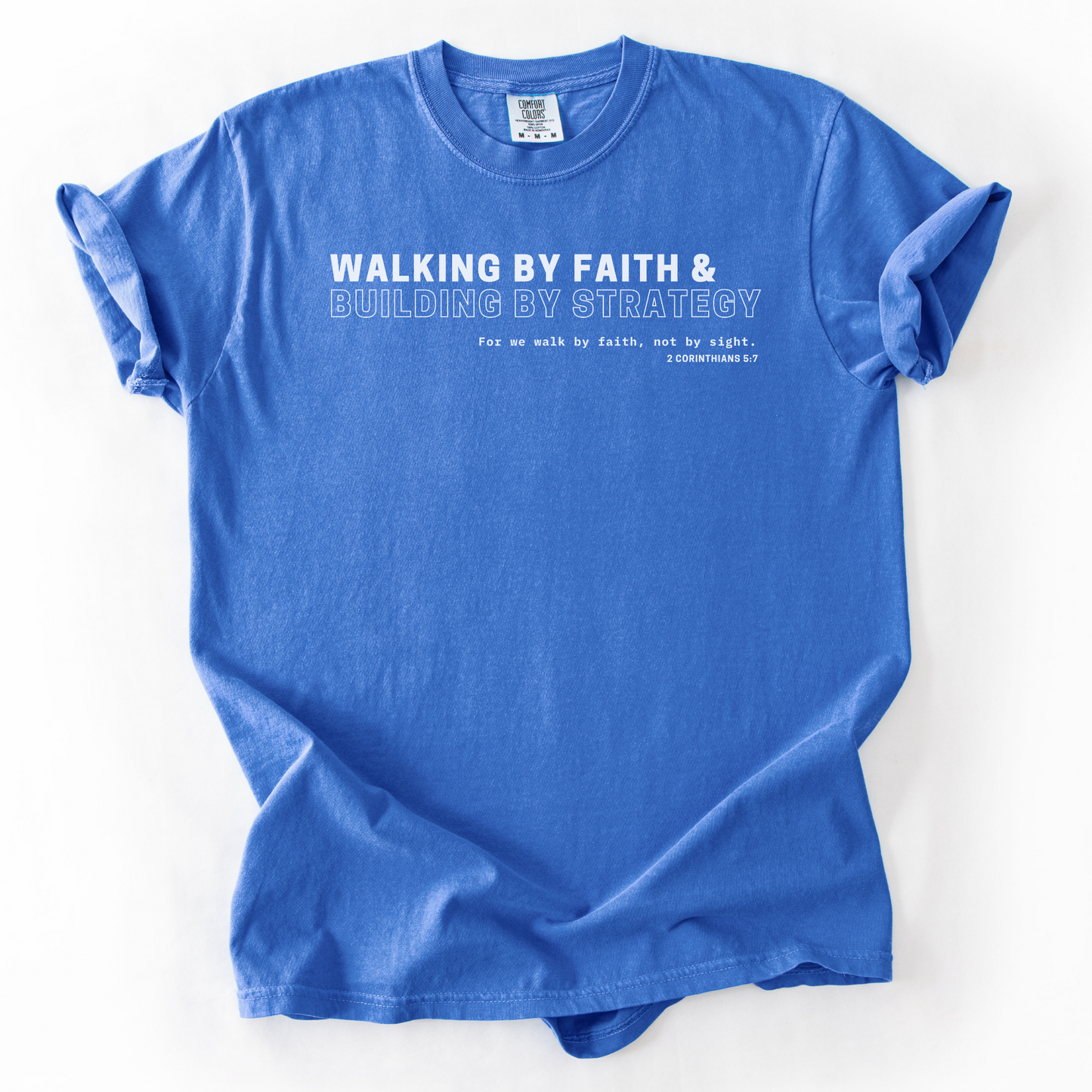 Walking by Faith & Building by Strategy – Faith-Based Entrepreneur T-Shirt