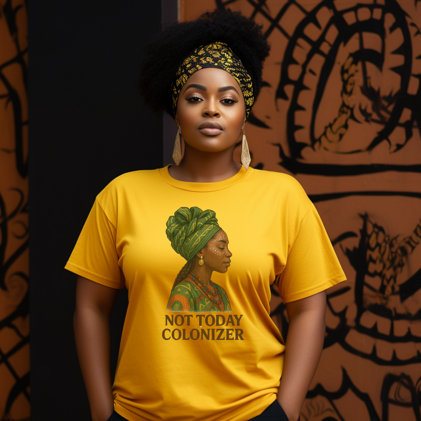 Not Today Colonizer – T Shirt