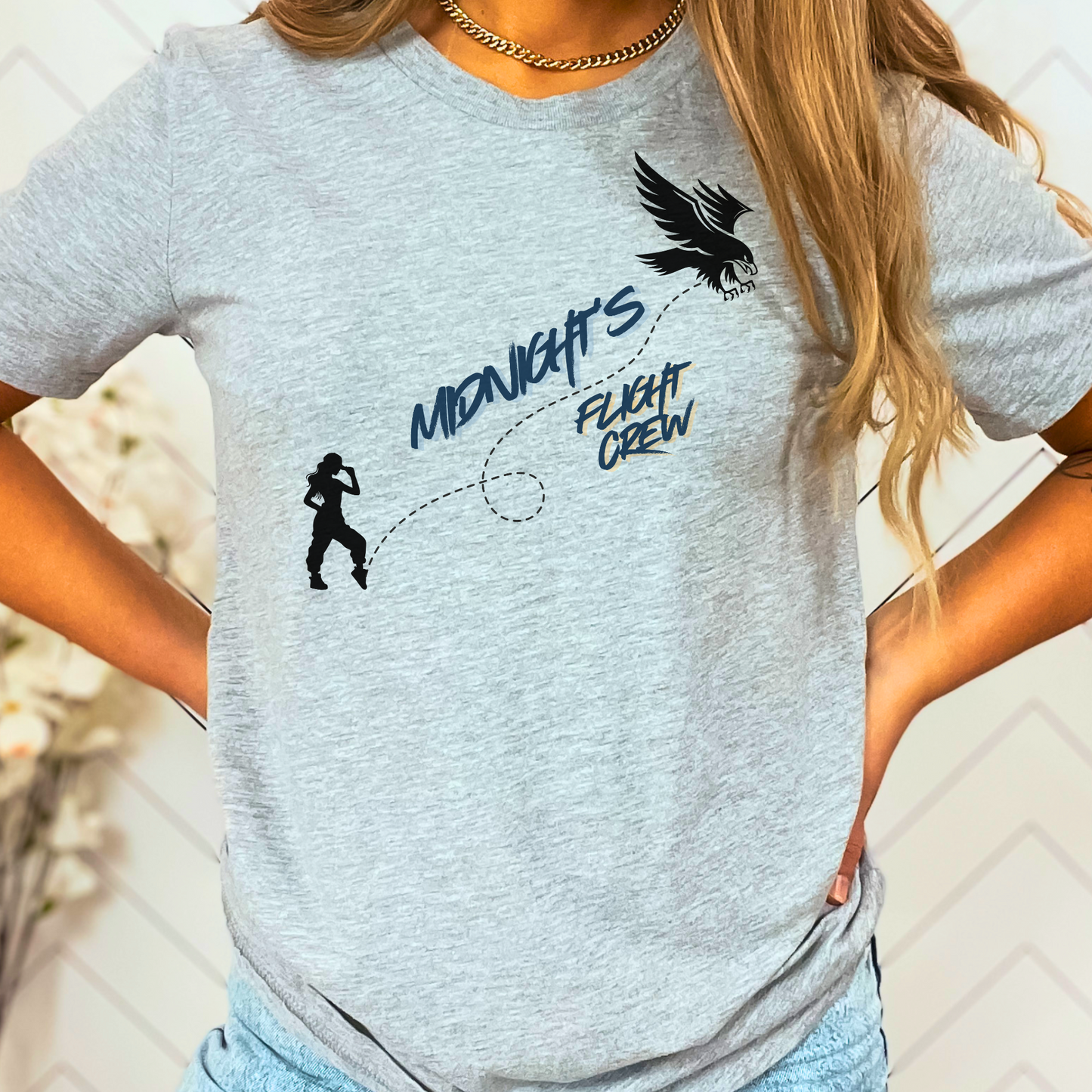 H.A.R.M.S. Dance Team Midnight’s Flight Crew "Flight Path" T-shirt