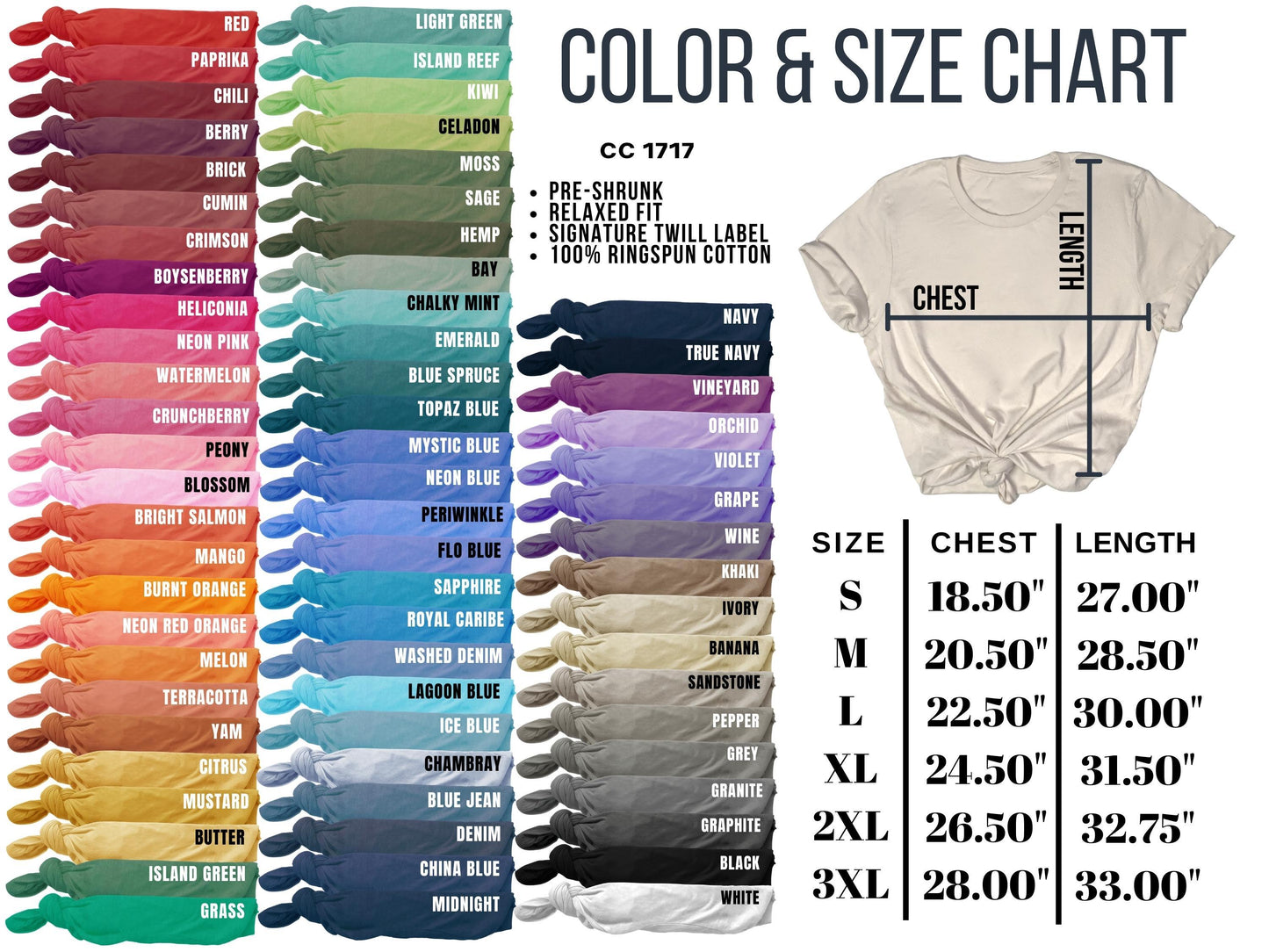Plus Size | Comfort Colors Adult Heavyweight T-Shirt Even MORE Colors - 3/3
