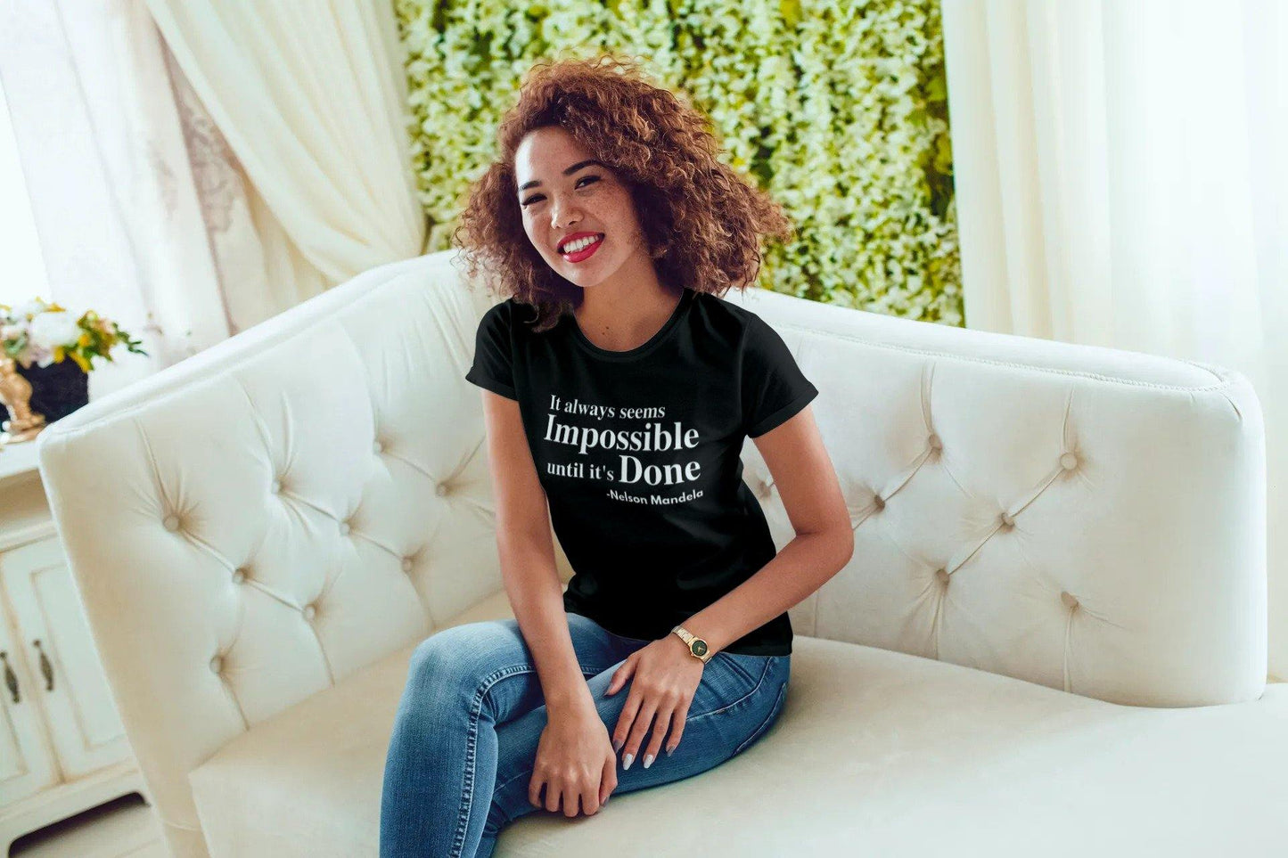 It Always Seems Impossible Nelson Mandela T-Shirt | Nelson Mandela Quote - Healthy Wealthy Skinny