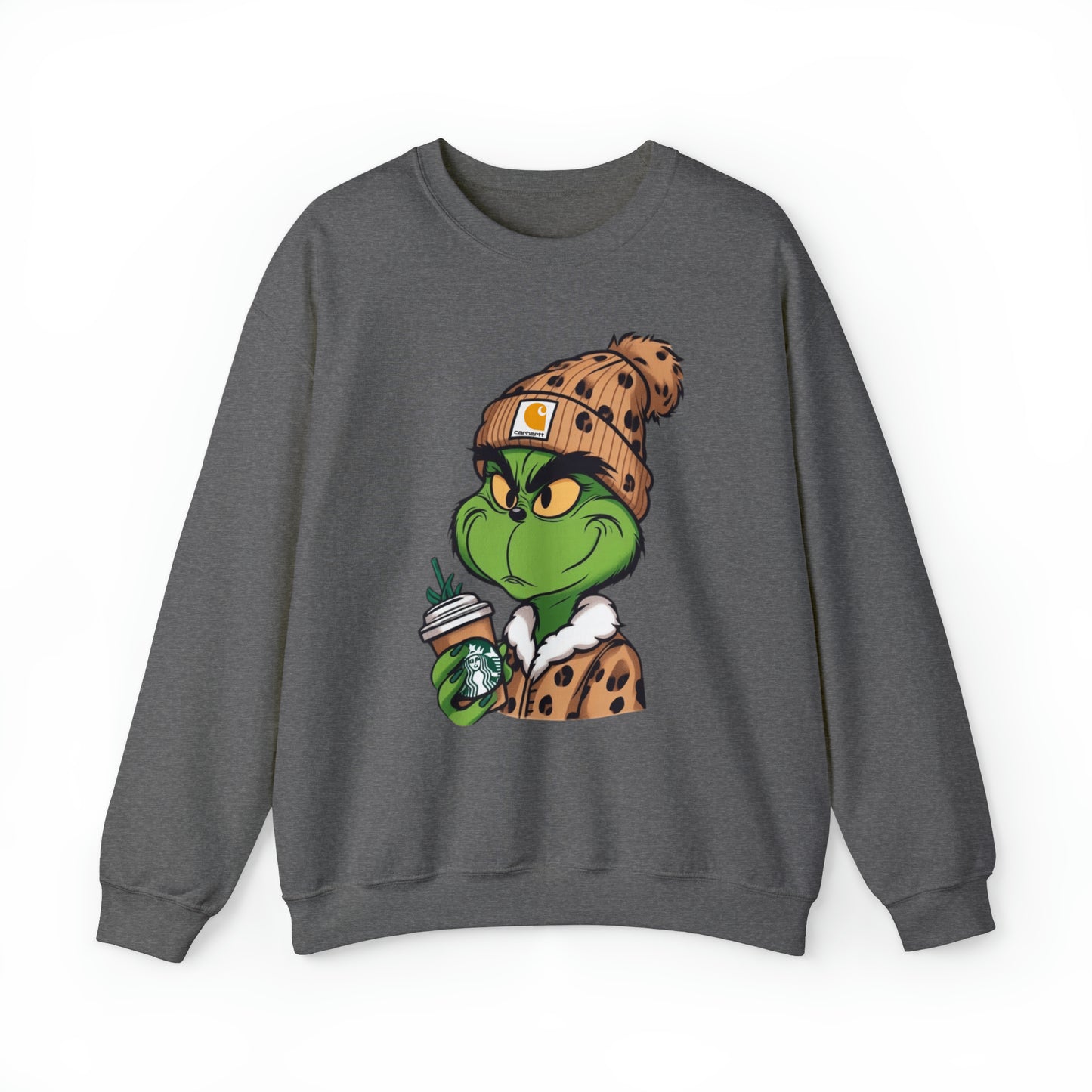 Boujee Grinch Crewneck Sweatshirt