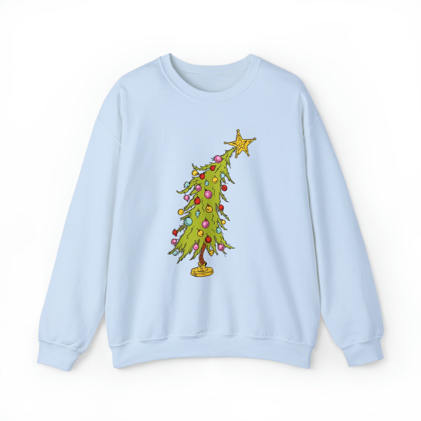 Whimsical Christmas Tree Crewneck Sweatshirt