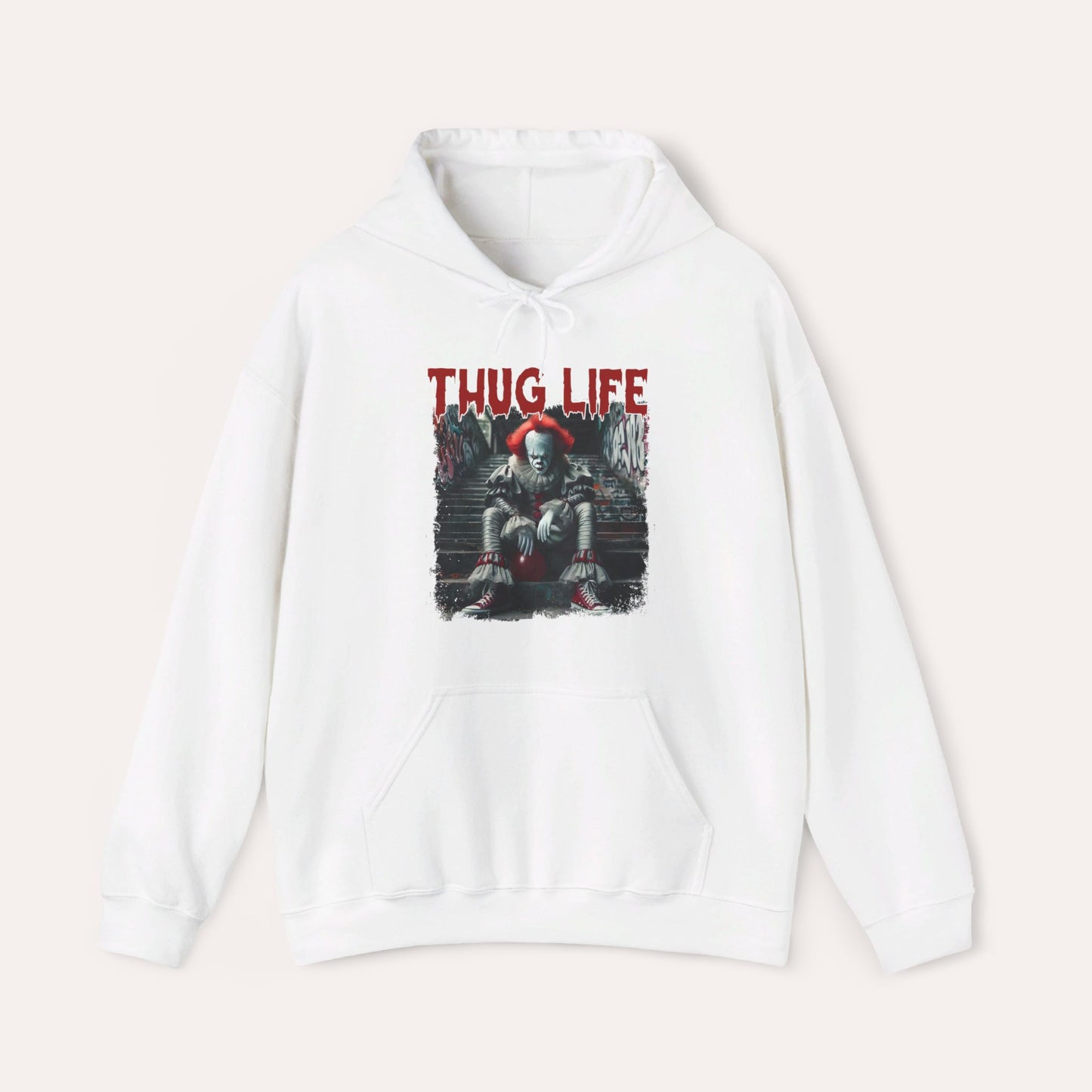 Thug Life Retro Horror Movie Hooded Sweatshirt