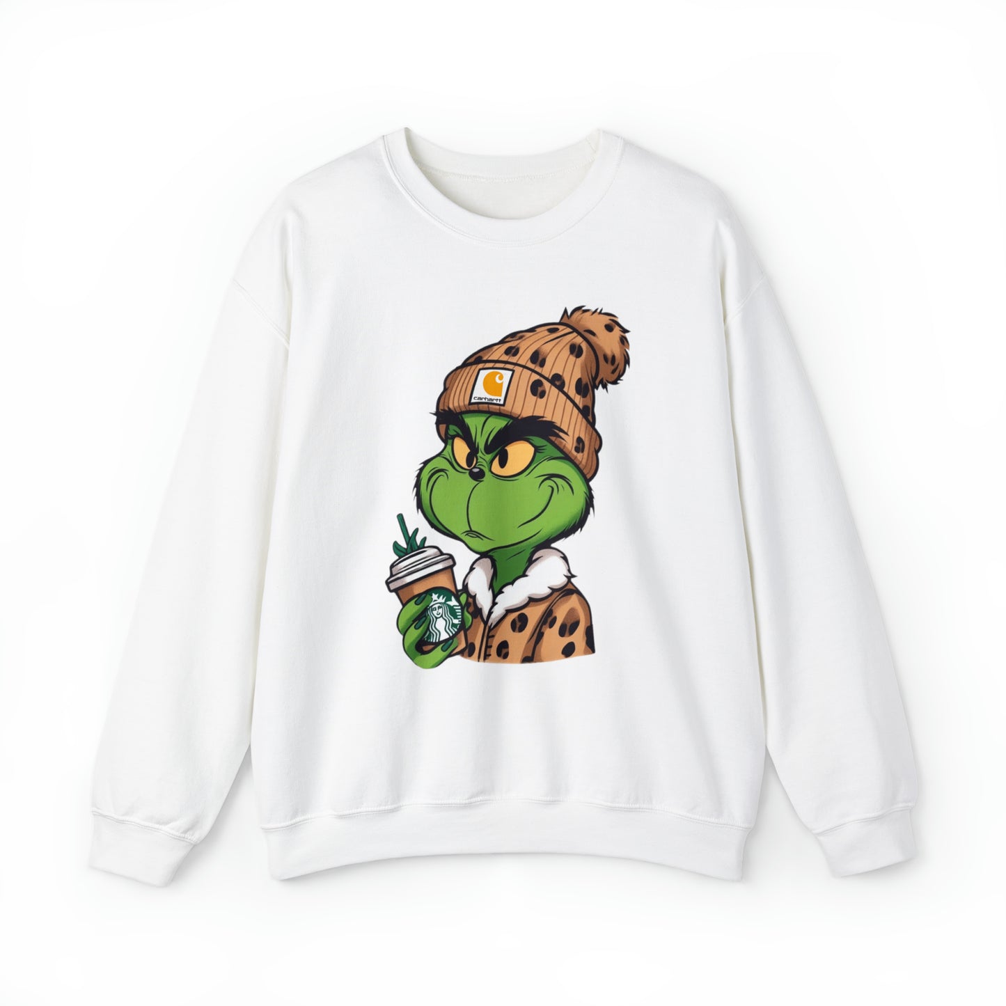 Boujee Grinch Crewneck Sweatshirt