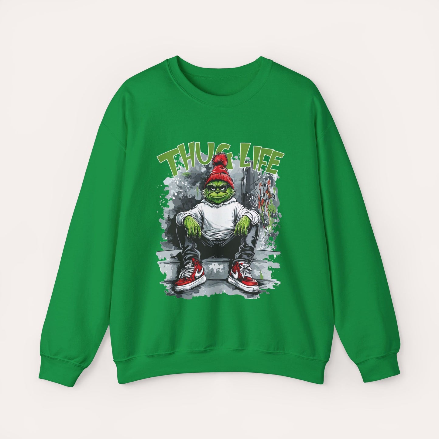 Thug Life Grinch Crewneck Sweatshirt