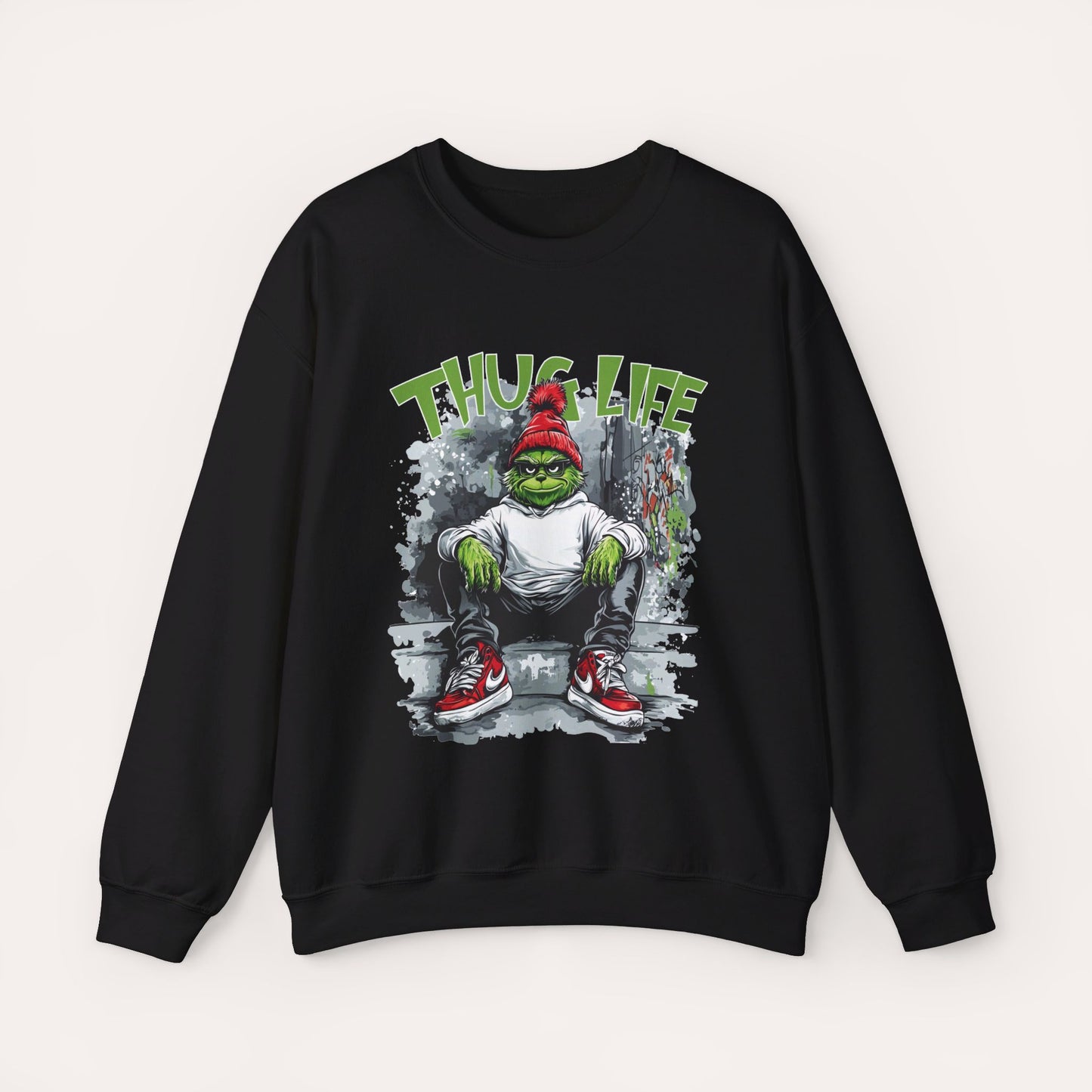 Thug Life Grinch Crewneck Sweatshirt