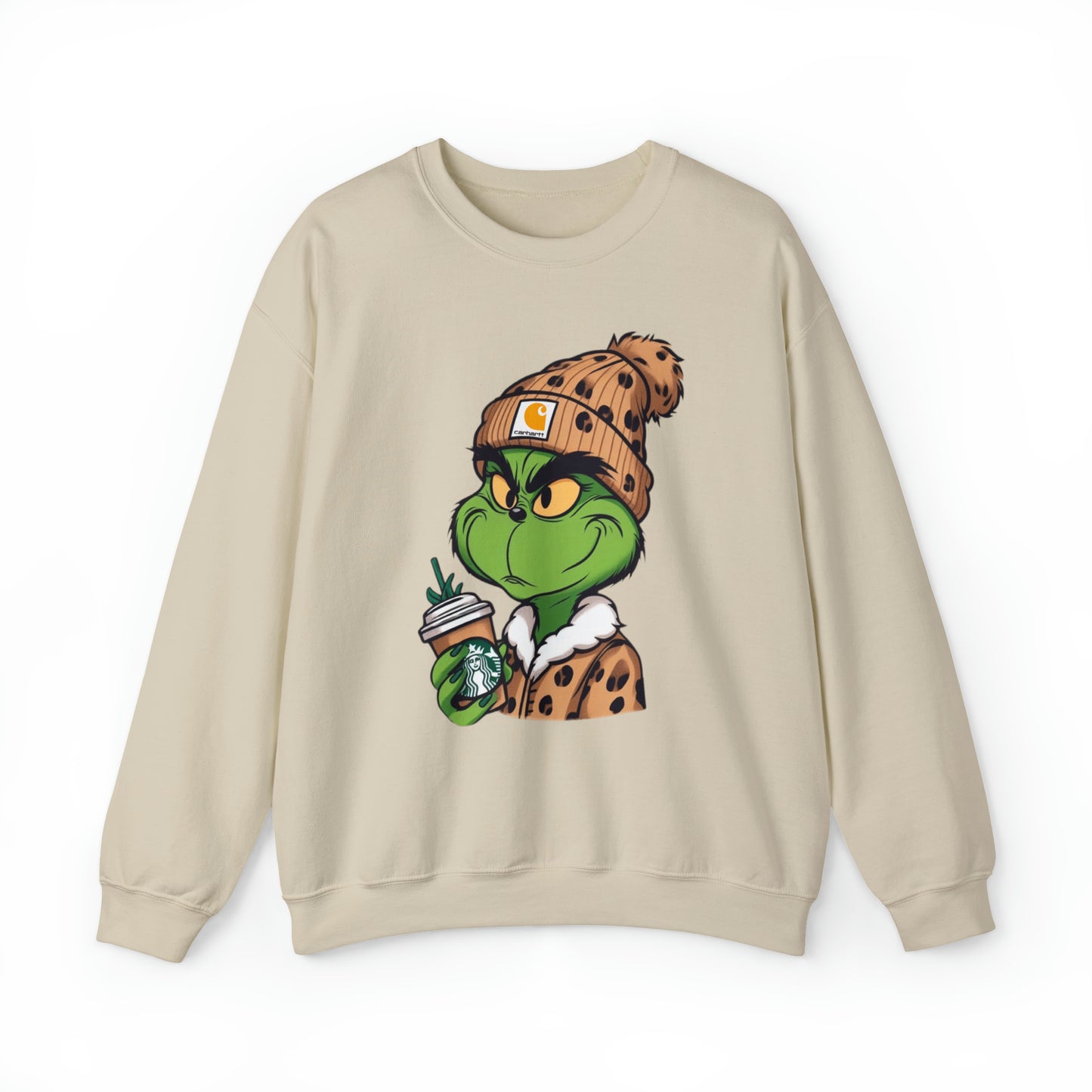 Boujee Grinch Crewneck Sweatshirt