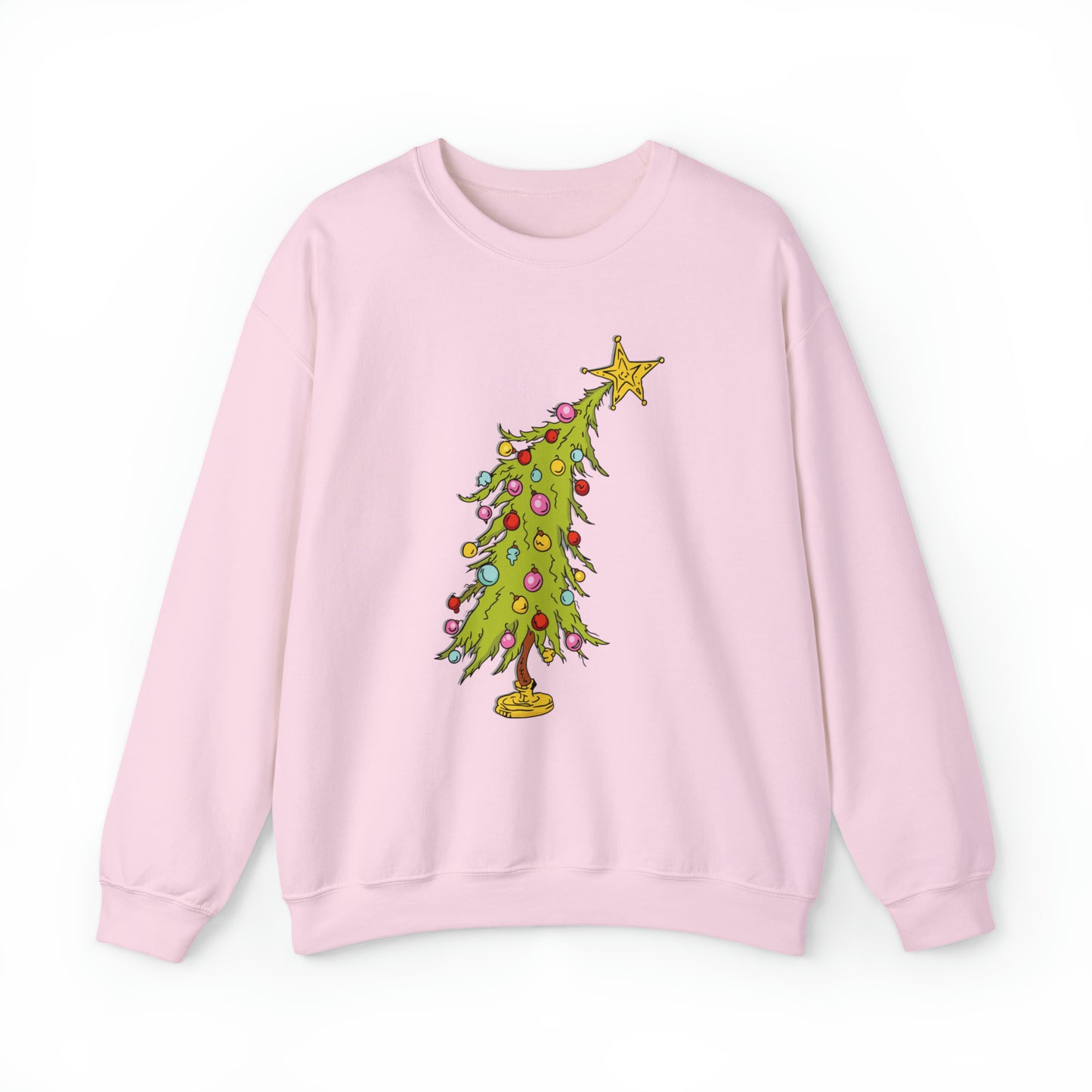 Whimsical Christmas Tree Crewneck Sweatshirt