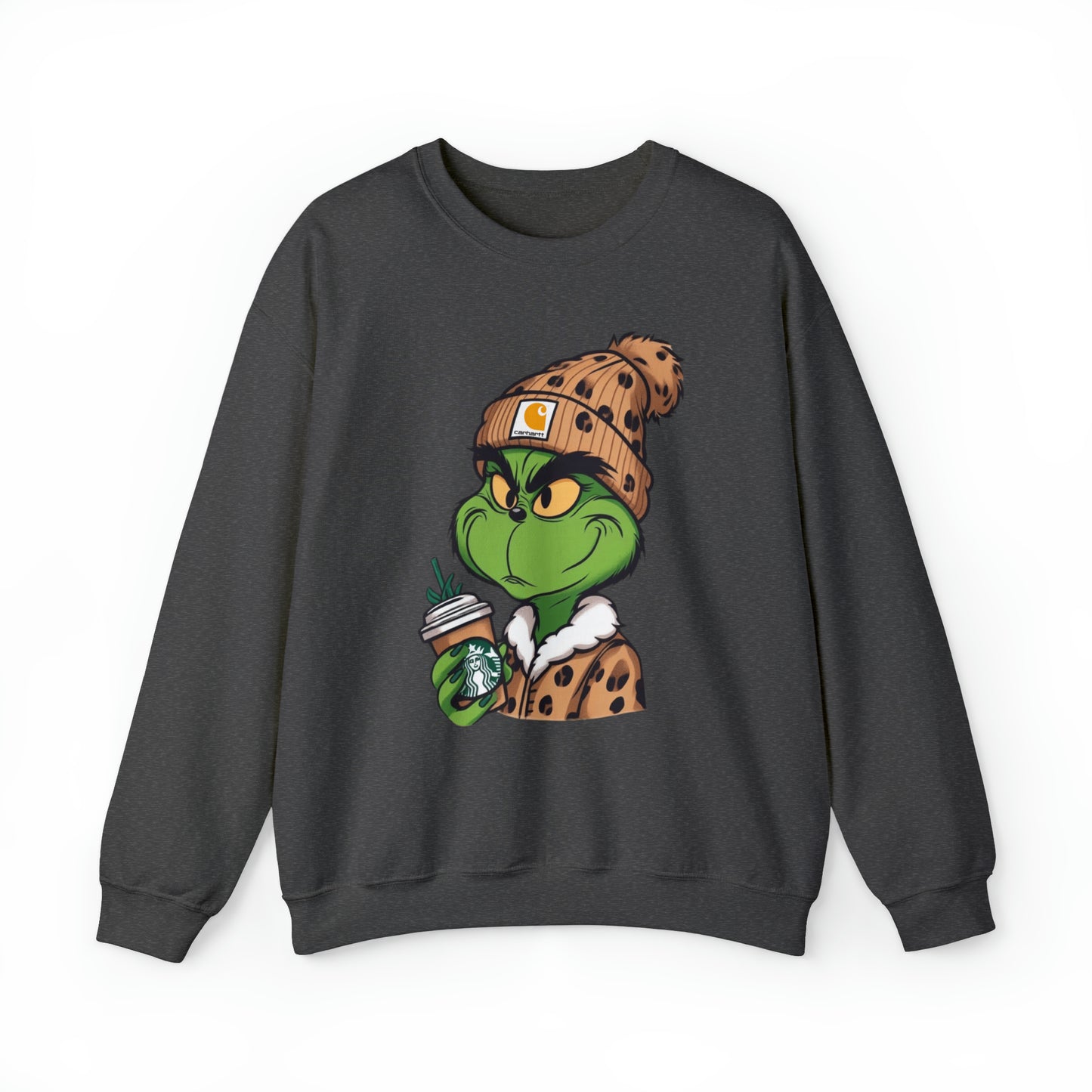 Boujee Grinch Crewneck Sweatshirt