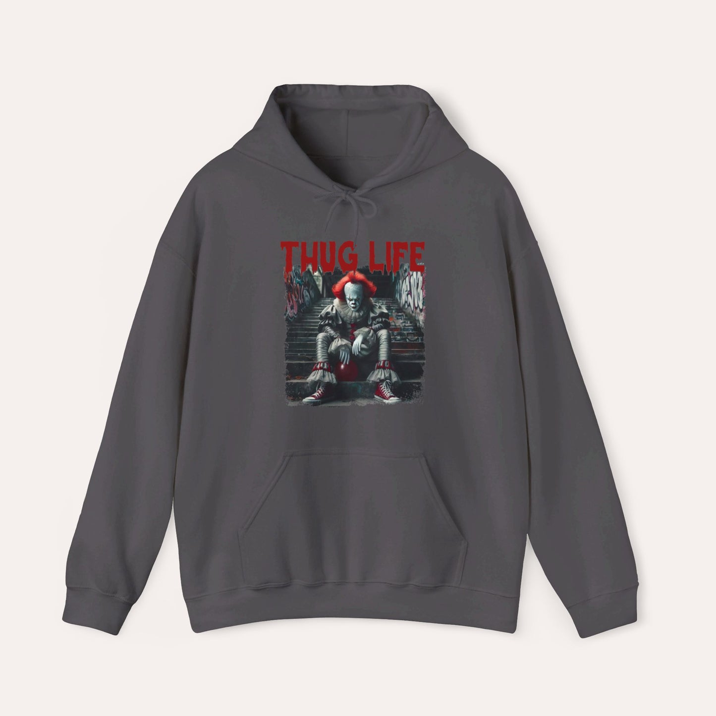 Thug Life Retro Horror Movie Hooded Sweatshirt