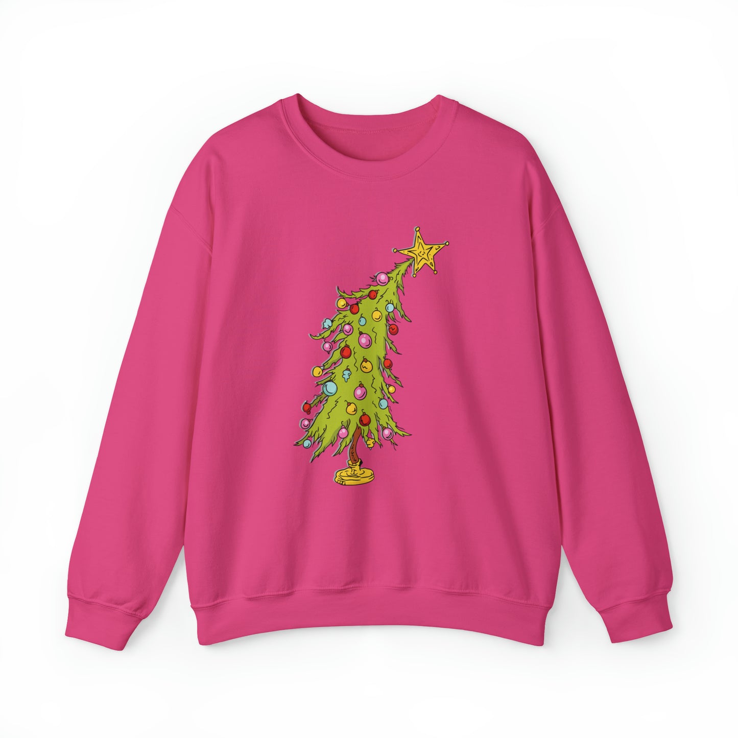 Whimsical Christmas Tree Crewneck Sweatshirt