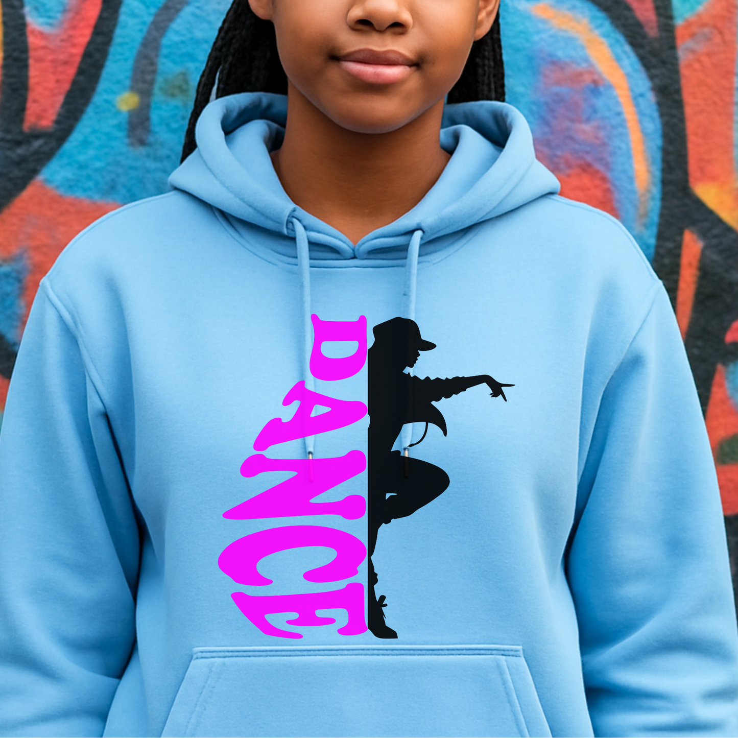 H.A.R.M.S. Dance Team Midnight’s Flight Crew "Pink & Black" Hoodie