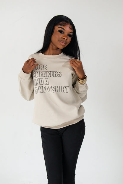Dope Sneakers and a Sweatshirt - Outline Sweatshirt