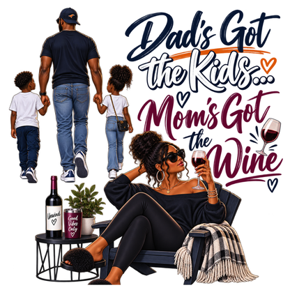 Dad’s Got the Kids Mom’s Got the Wine | Mom Halloween Sweatshirt
