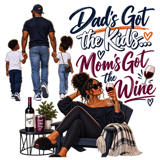 Dad’s Got the Kids Mom’s Got the Wine | Mom Halloween Sweatshirt