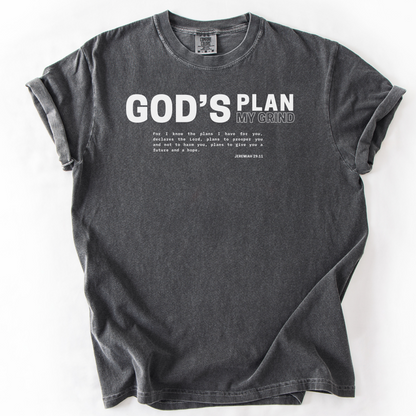 God’s Plan, My Grind  –  Faith-Based Entrepreneur T-Shirt