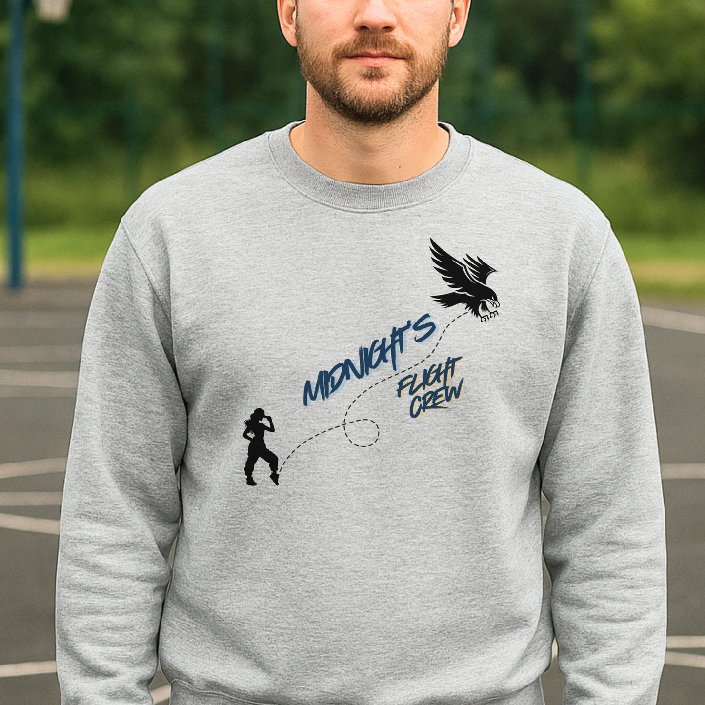 H.A.R.M.S. Dance Team Midnight’s Flight Crew "Flight Path" Sweatshirt