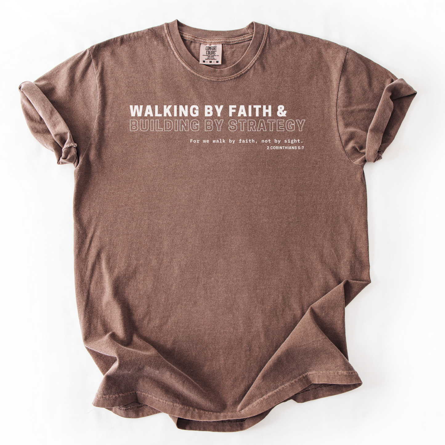 Walking by Faith & Building by Strategy – Faith-Based Entrepreneur T-Shirt