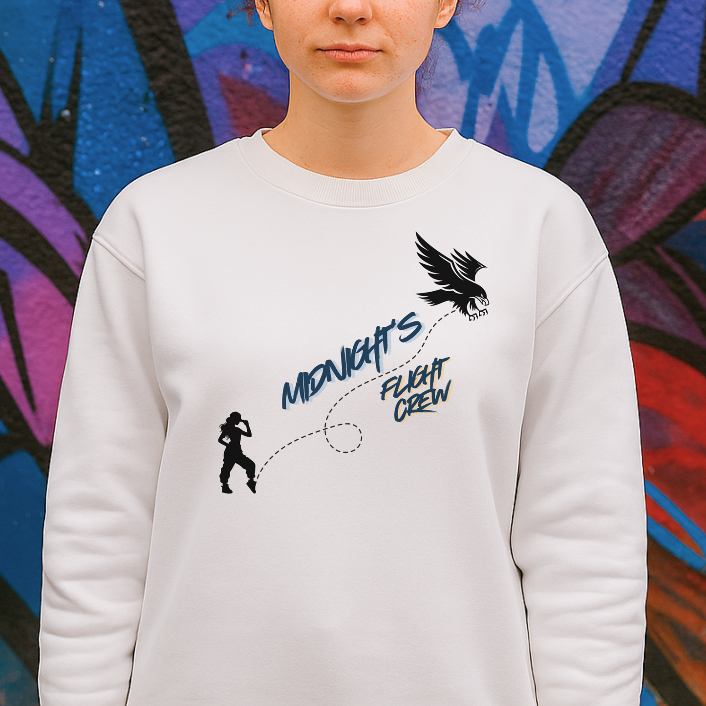 H.A.R.M.S. Dance Team Midnight’s Flight Crew "Flight Path" Sweatshirt