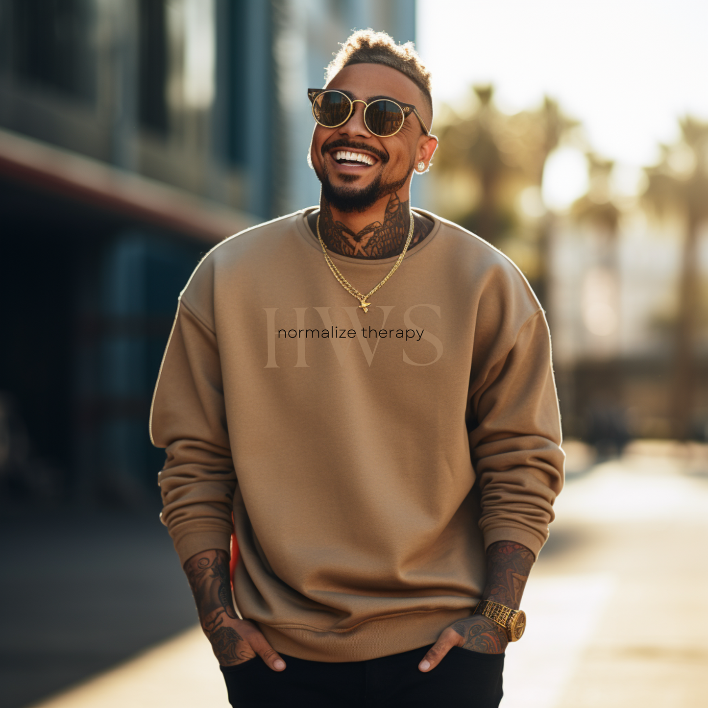 normalize therapy - Affirmations Sweatshirt