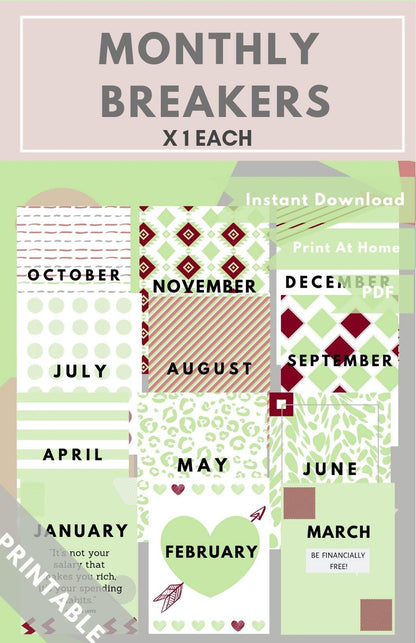 The Finance Planner Green PDF - Healthy Wealthy Skinny