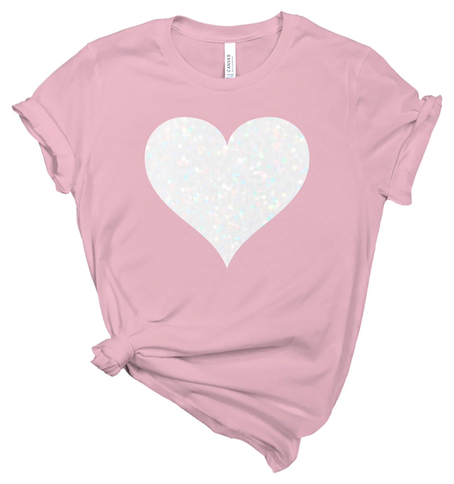 Glitter Heart - Valentines Day Shirt - Healthy Wealthy Skinny