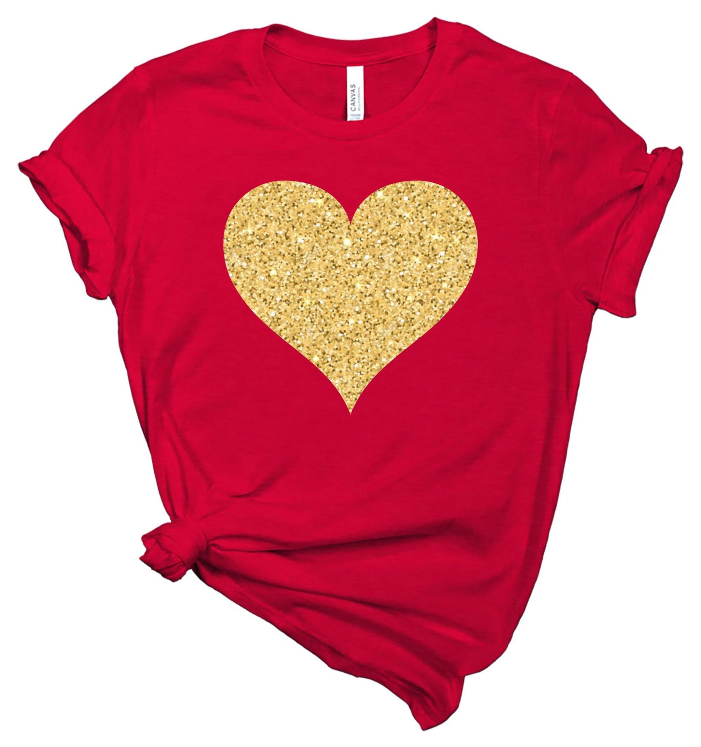 Glitter Heart - Valentines Day Shirt - Healthy Wealthy Skinny