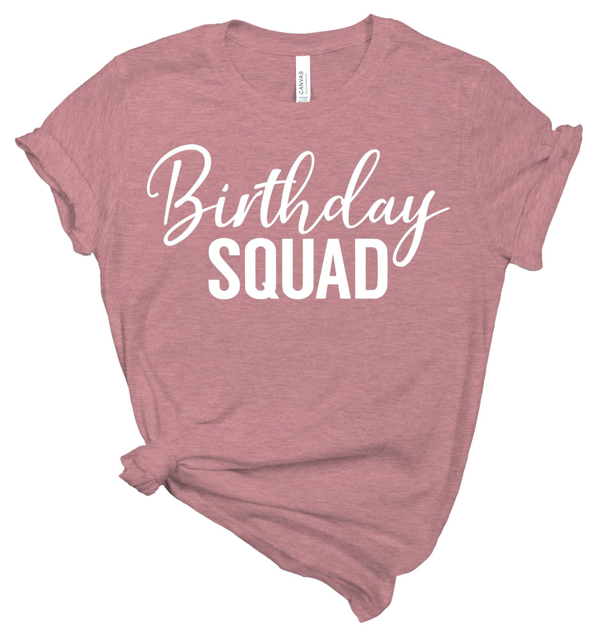 Birthday Queen / Birthday Squad - Women's Birthday Shirts - Healthy Wealthy Skinny