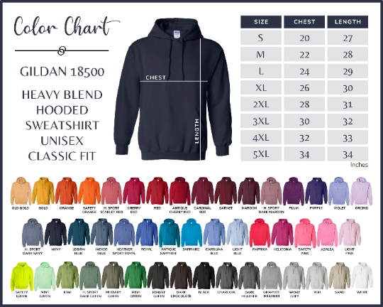 Gildan Adult Heavy Cotton™ Hoodie - Color Set 2