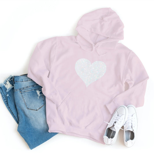 Glitter Heart Hoodie - Healthy Wealthy Skinny